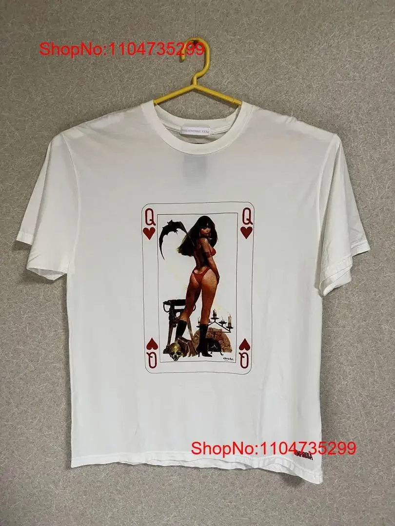 تي شيرت رجالي JP مقاس L Hysteric Glamour تي شيرت JPN محدود عتيق أصلي عتيق مغسول مريح قليلاً ملابس الشارع غير رسمية