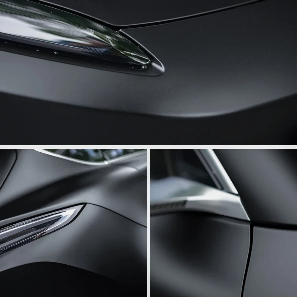 Carbon Faser Auto Körper Film Schwarz Vinyl Auto Wrap Aufkleber Matt Glänzend Motorrad Schutz Film 6D 5D 4D 3D Fahrzeug Abdeckung Folie – Detail 4
