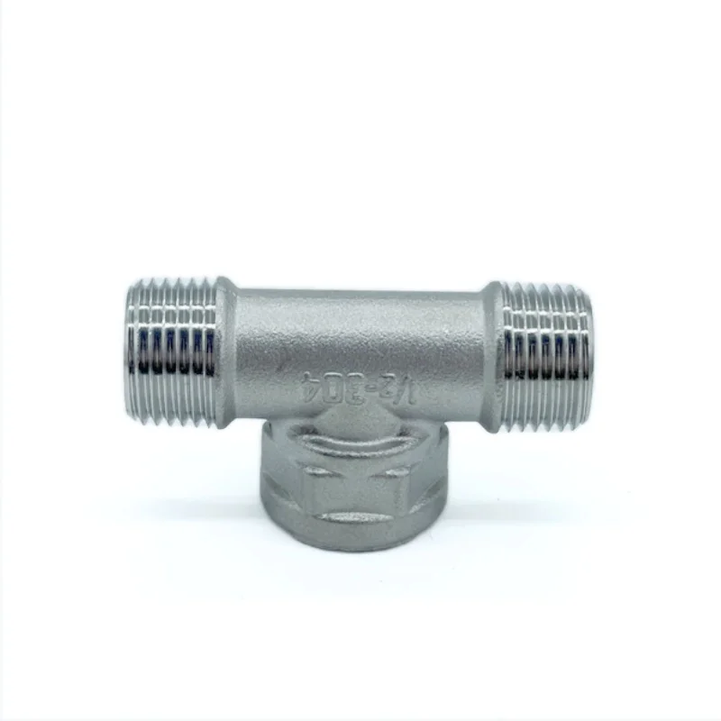 BSP male+male+Female Threaded 3 Way Tee T Pipe Fitting 1/4\