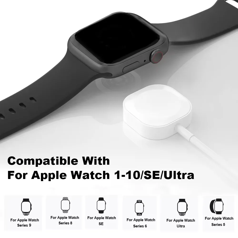 New Magnetic Wireless USB A Fast Charger Type C Charging Cable For Apple Watch Series 10 9 8 7 6 5 4 3 2 1 Ultra Edition iWatch