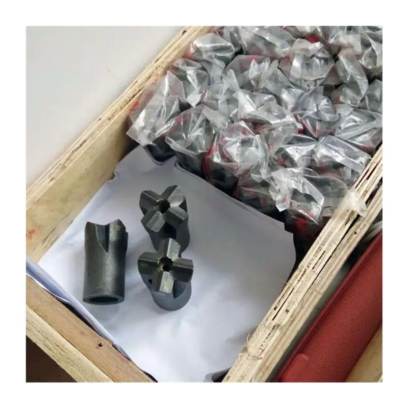 

Hard Rock Drill Bits with Taper Cross Tips | Premium Tunneling Tools | Heavy Duty Mining & Construction Use
