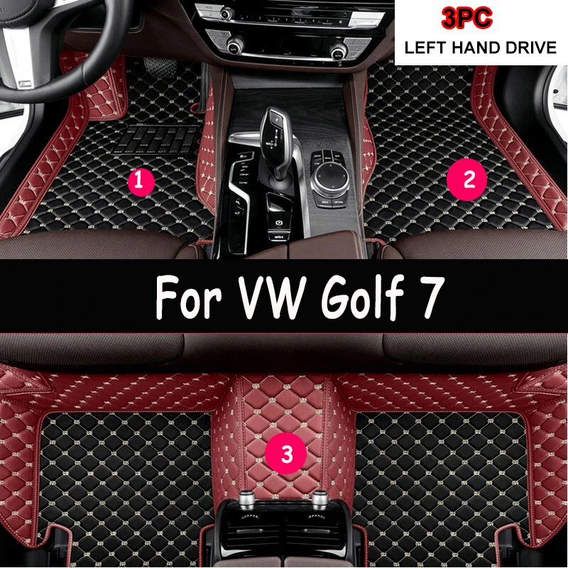 

Автомобильные коврики для Volkswagen VW Golf 7 7.5 GTE GTD GTI 2012 ~ 2020 Ковры Кожаные коврики Коврики Внутренние детали Автомобильные аксессуары