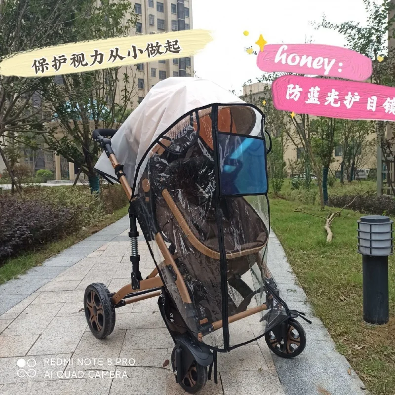 Baby Carriage Windshield Baby Carriage Rain Cover Windshield Stroller Children Stroller Rain Cover Universal