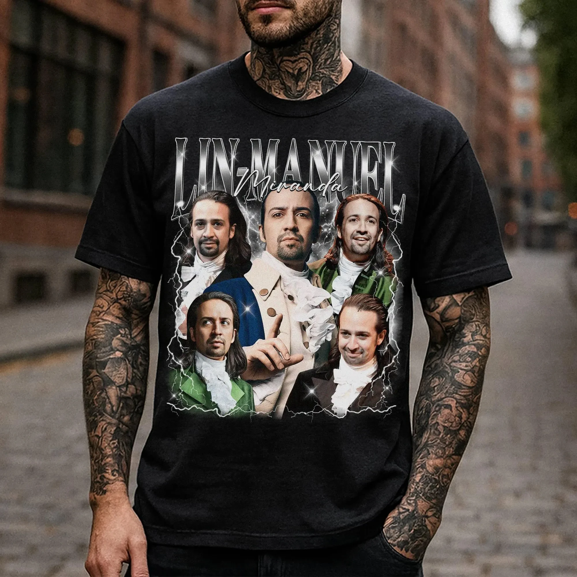 Lin-Manuel Miranda Printed Women's T-shirt Spring/Summer Fashion Trend Pure Cotton Top Neutral Short Sleeve T-shirt