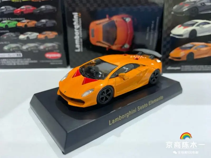 

1/64 KYOSHO Lamborghini Sesto Elemento Коллекция литая под давлением модель тележки из сплава украшения подарок