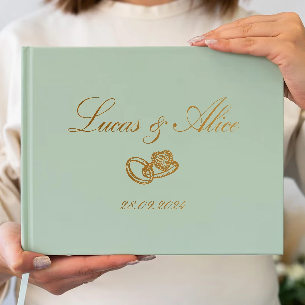 كتاب ضيوف أبيض لحفلات الزفاف مخصص كتاب توقيع لحفلات الزفاف لوازم ديكور الأزواج تذكار ألبومات كتب عيد الميلاد هدية #5