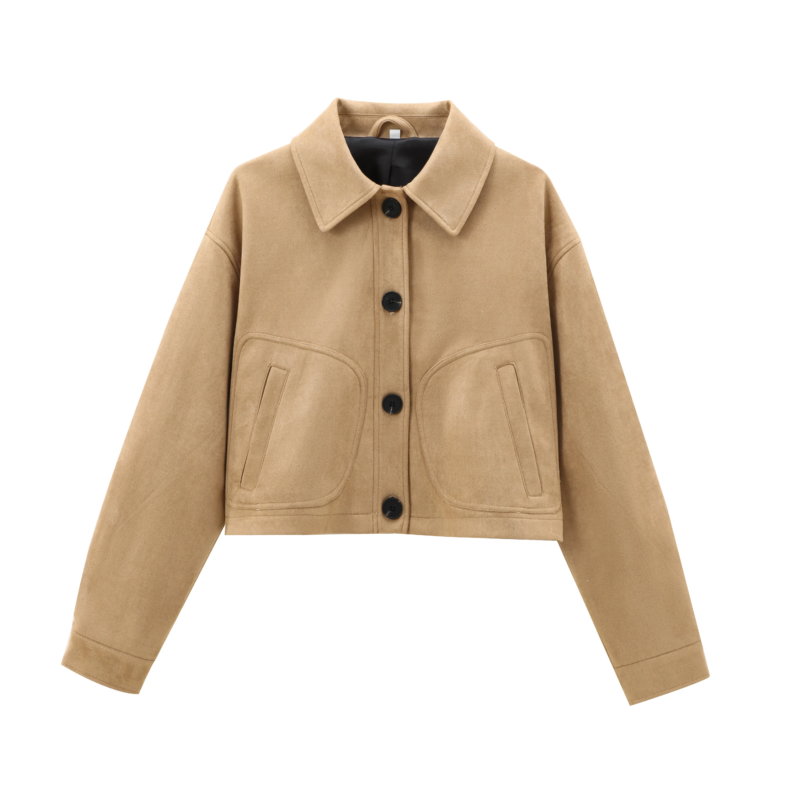

Women's clothing autumn new products European and American style fashionable simple and versatile casual leather short jacket