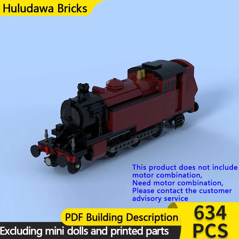 

City Car Model MOC Building Bricks Ivatt Class 2MT Steam Locomotive Modular Technology Gifts Holiday Assemble Children Toys Suit