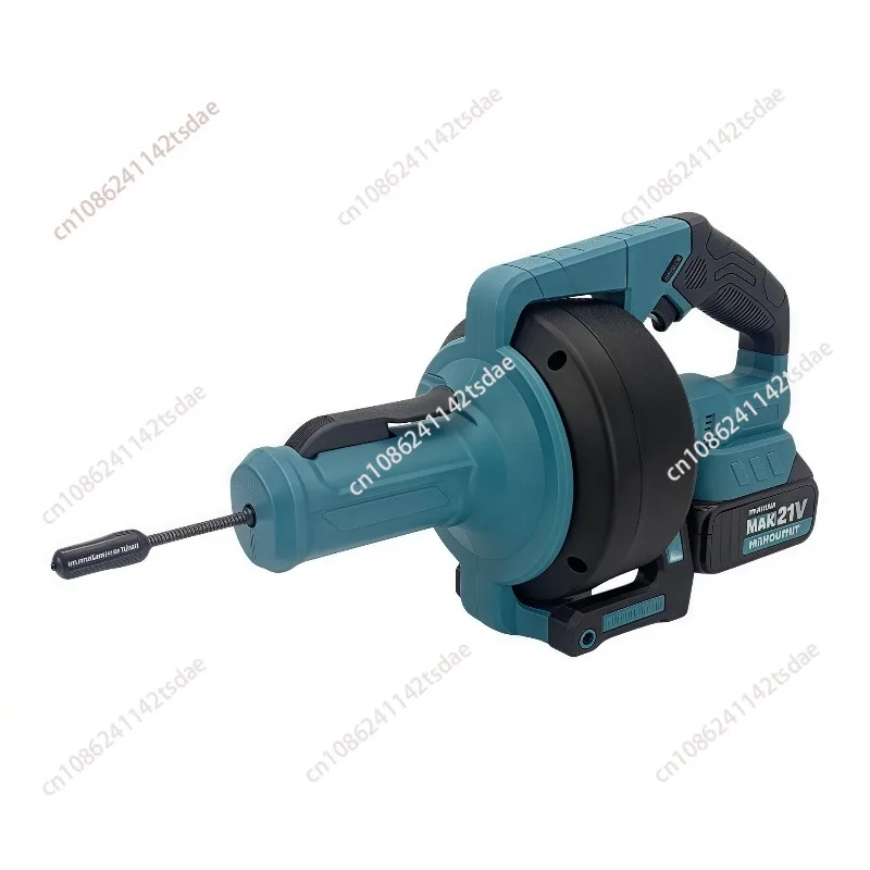 

Lithium battery pipe dredging machine toilet electric portable sewer pipe kitchen bathroom floor drain clogging dredging