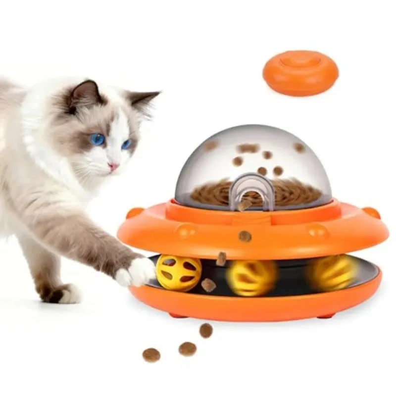 

Cat Supplies Interactive Automatic Puzzle Cat Toys Treat Dispenser with Remote Control Cat Dry Food Slow Feed Cat Accessories