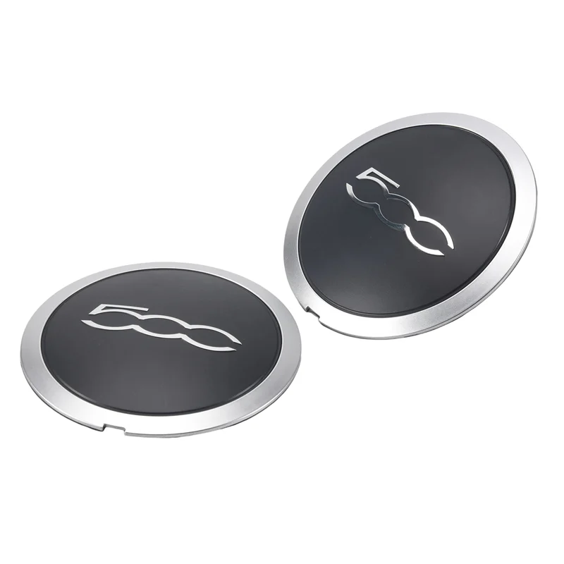 

16PCS 133Mm Hubcap For Fiat 500 Abarth Wheels Centre Hub Caps 68078419AC 68078421AC Dust Cover 51884863 Silver