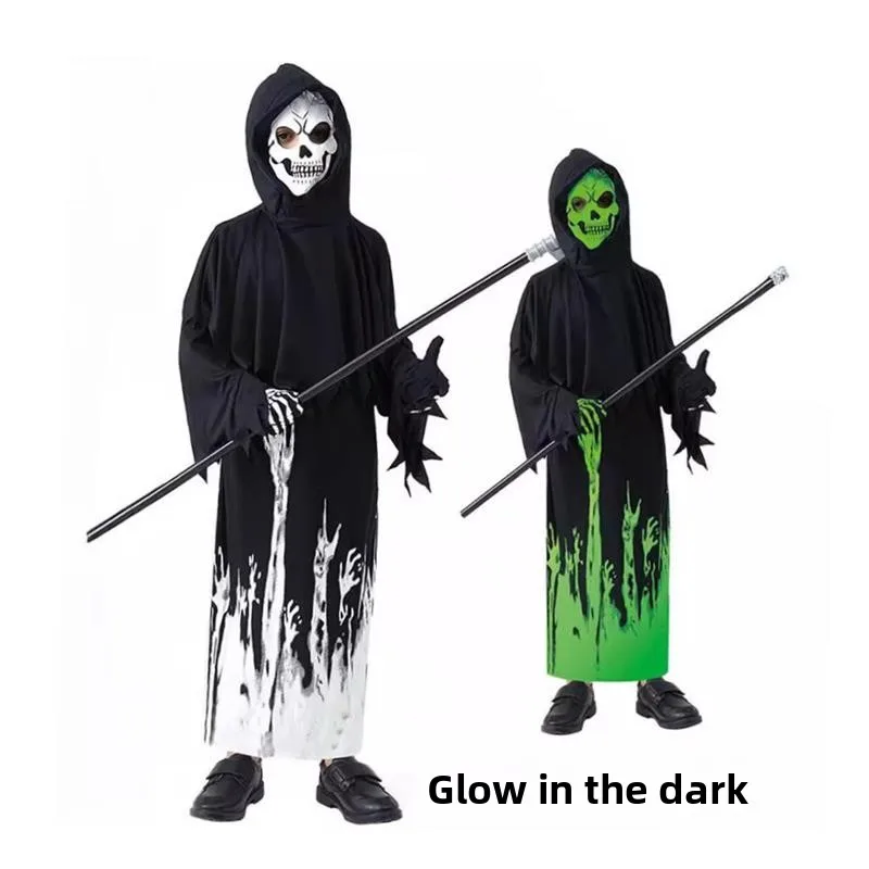 Halloween Spookkostuum Lichtgevend Nachtelijk Cosplay Sile Spookkostuum Traditioneel Chinees kostuum voor dames Stadiumkleding