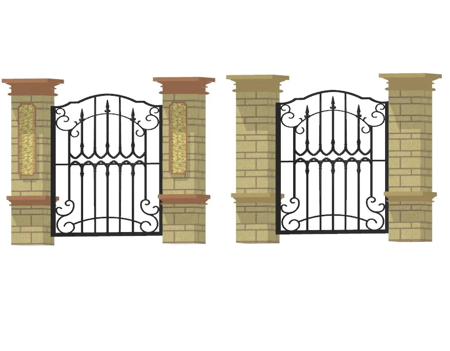 Hotsale Driveway Gate Wrought Iron Gate Design For Home
