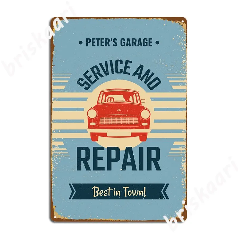 Service And Repair Oldtimer Metal Sign Wall Pub Kitchen Plaques Personalized Tin Sign Poster