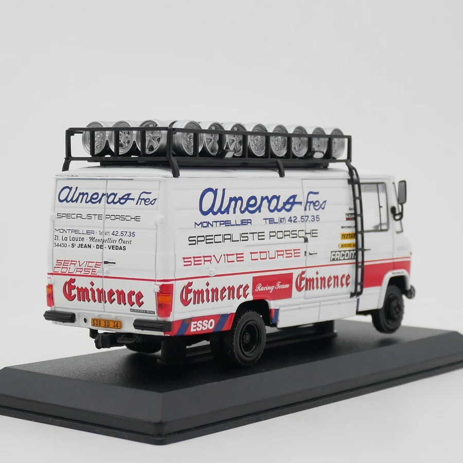 Diecast Ixo Scala 1:43 Benz 508D Cargo Van Racing Team Service Veicolo Modello di auto in lega Giocattolo da collezione Regalo Souvenir Display
