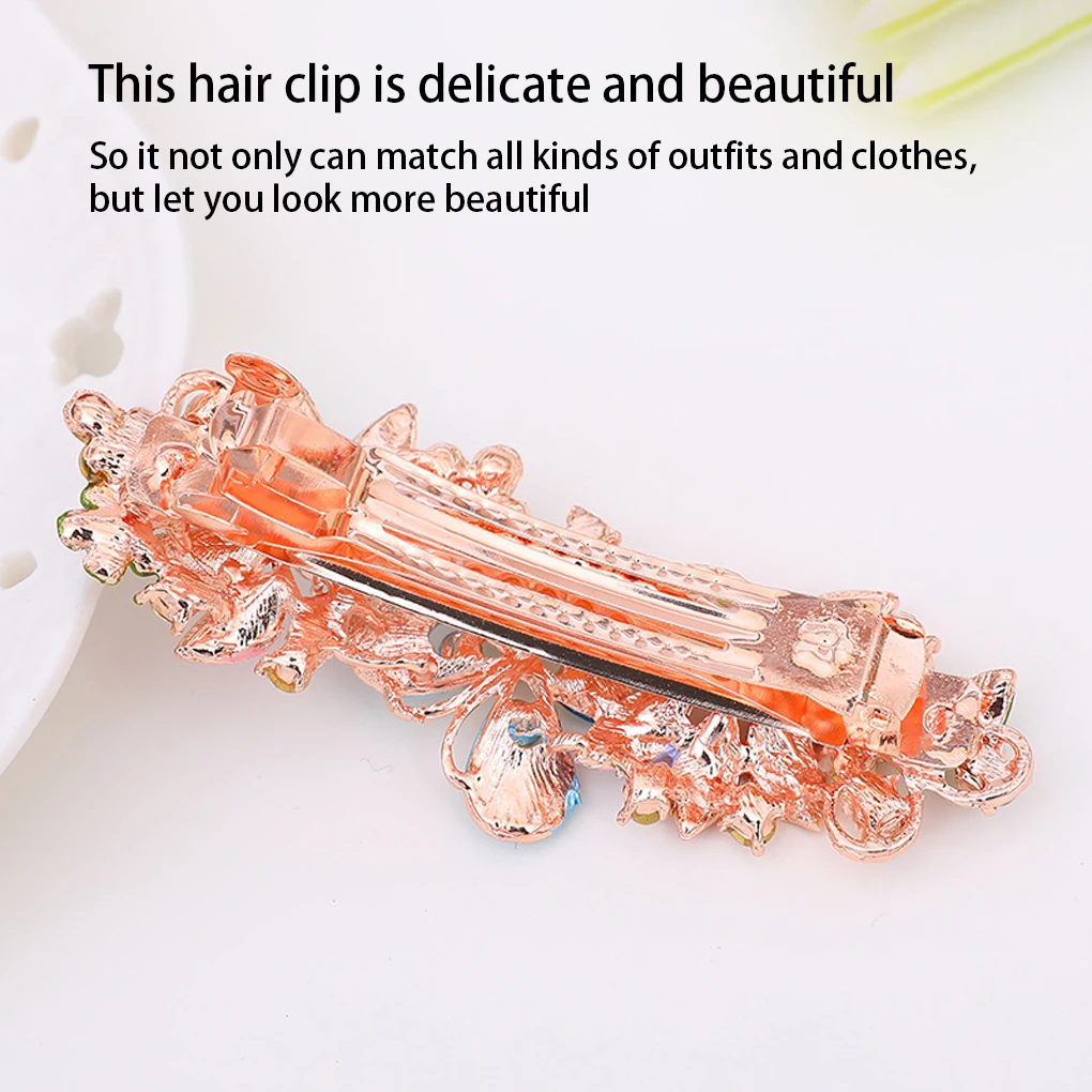 Hair Clip Fashionable Elegant Slides Clips Women Flower Girls Hairpins Decorative Christmas Birthday Styling Accessory