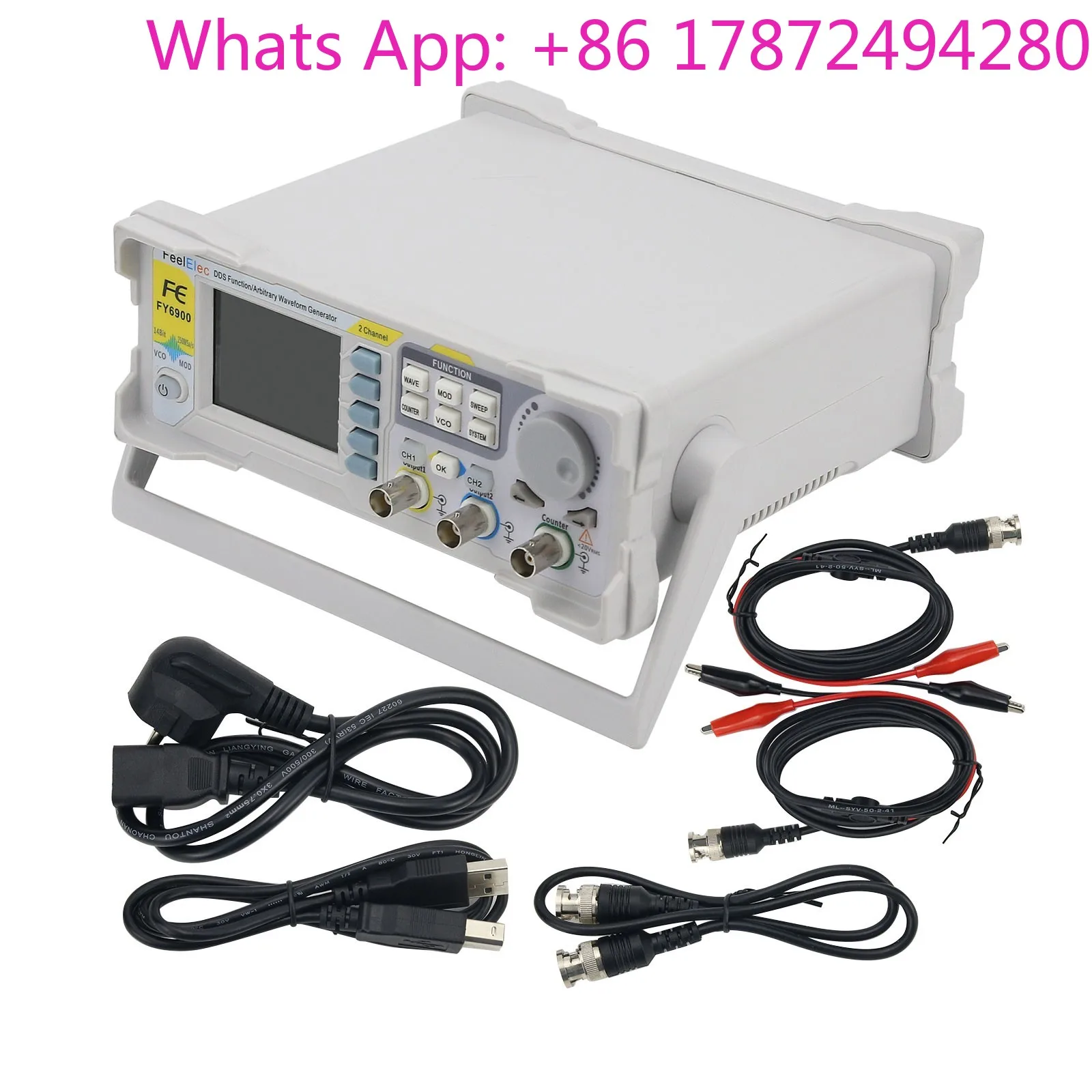 FY6900-60M 2-Channel 60MHz Arbitrary Waveform Pulse Signal Generator 2-Function Frequency Counter Product Frequency