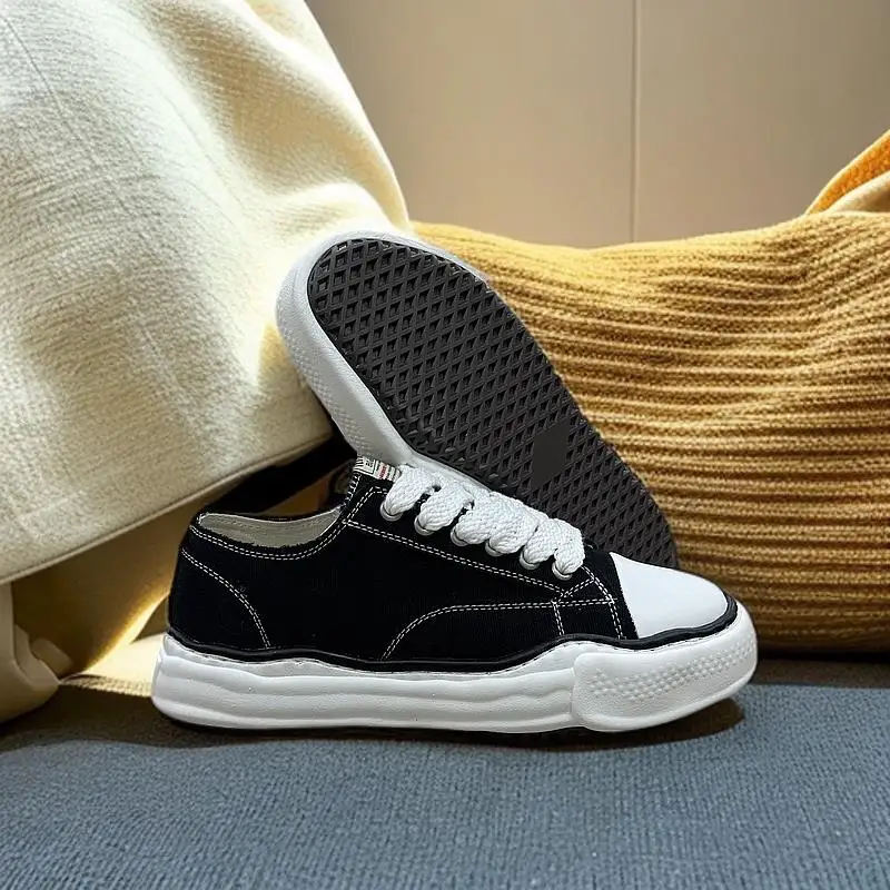 

2025 autumn and winter new styles Canvas Shoes for , Black - White Low top, Lightweight & Breathable, Create Fresh Outfits
