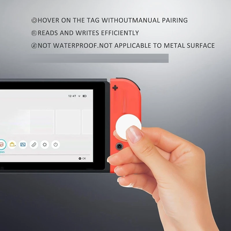 55Pcs Nfc Tag Round NFC 215 Tag Rewritable NFC Coin Cards Compatible NFC Enabled Mobile Devices