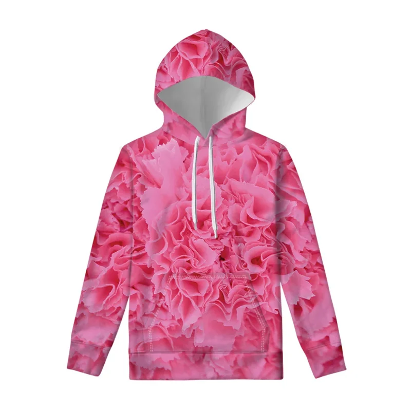 New Daisy Orchid Flower Print Pullover Hoodie For Men And Women New In Hoodies & Sweatshirts Harajuku Men Clothing Pullover