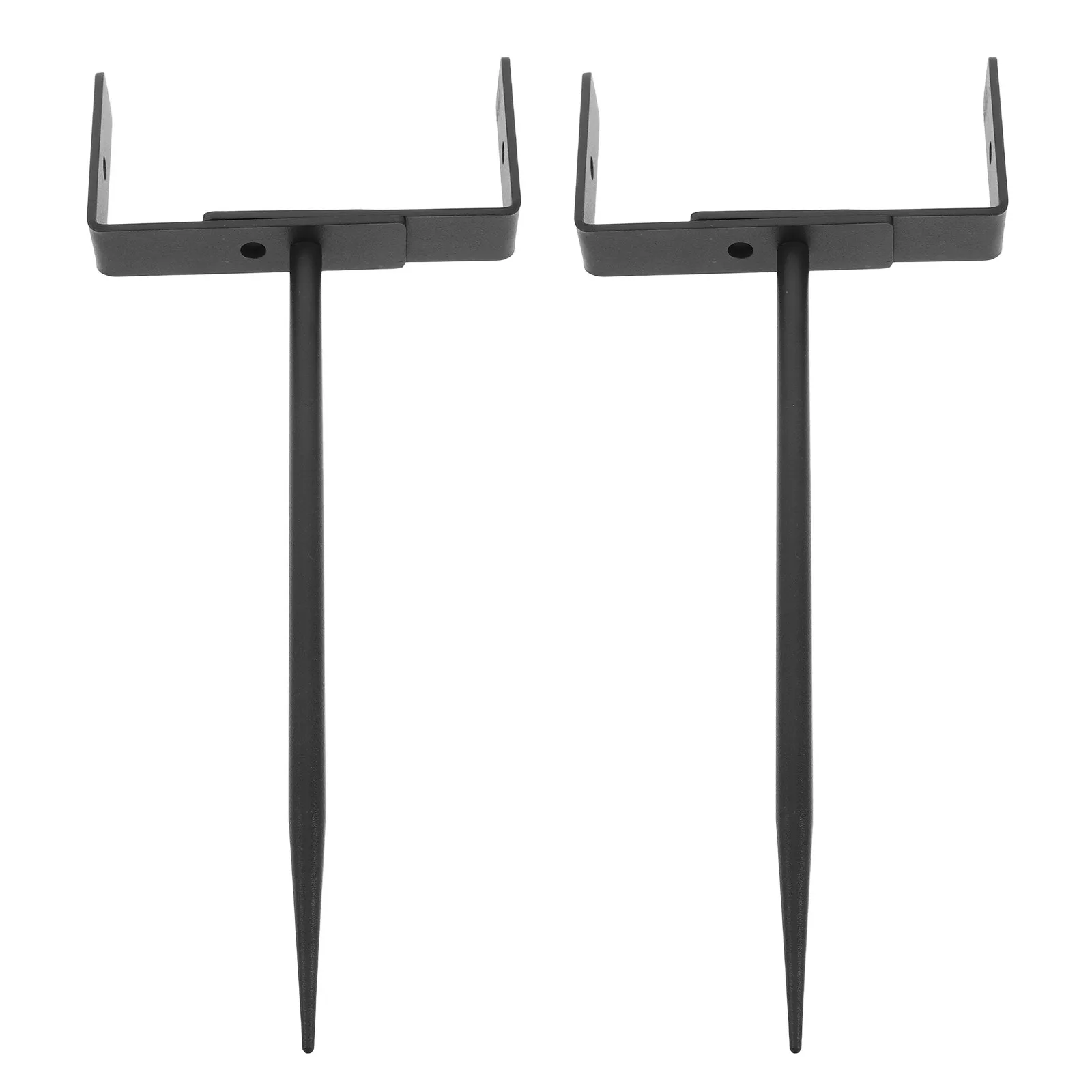 2Pcs Heavy-Duty Rain Gutter Downspout Bracket Adjustable Pipe Support Holder Longer Black Pipe Brackets Wide Gutter Bracket