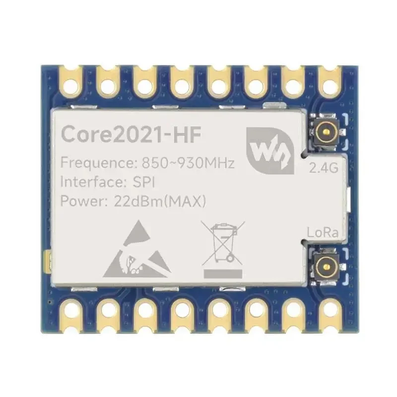 Core2021 LoRa Dual-Band Module LR2021 Chip Sub-GHz 2.4GHz 1.5~2.5GHz Low Power Multi-Protocol IoT LoRaWAN Module