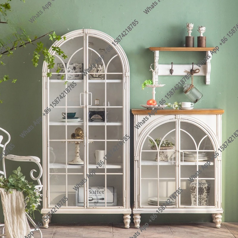 French kitchen storage cupboard pantry cabinet office display wine cabinet living room entrance hall shoes