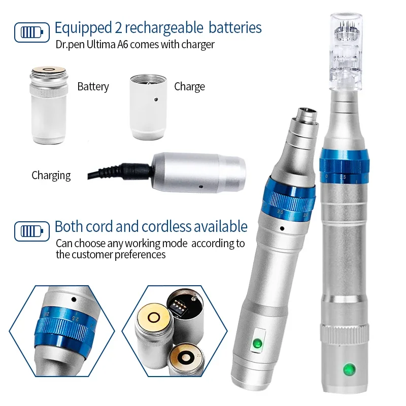 Ersatzkartuschen für Derma Pen, 100 Stück, Nano 3D Microneedling, blaue Spitzen, Bajonettverschluss, 9/12/36/42 Nadeln für die Gesichtspflege. – Detail 8
