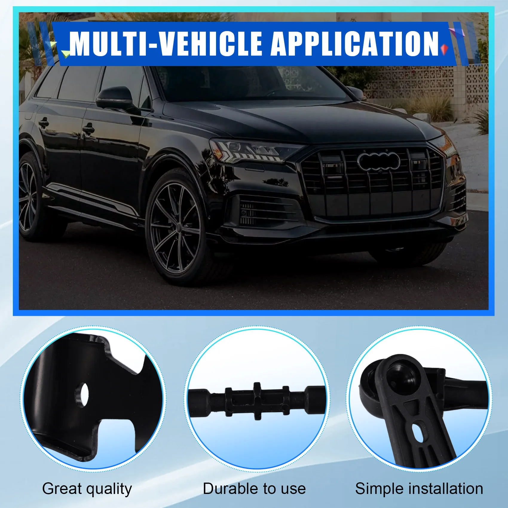 Car Front Headlight Level Sensor Height Sensor For Q7 2018-2024-A61E