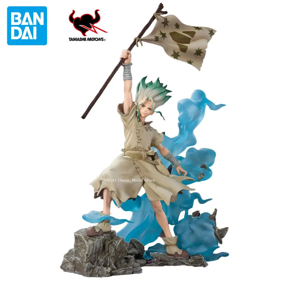 Genuine Official Original Bandai Figuarts Dr.stone Ishigami Senkuu Figuarts Anime Collectible Model Brand New and Not Opened