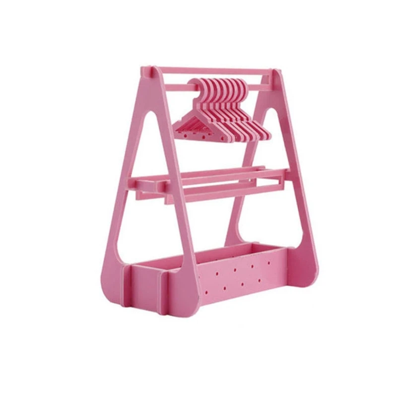 

Acrylic Double-layer Earrings Holder Jewelry Display Stand Necklace Jewelry Show Bracket Earring Stand Durable