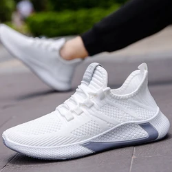 Men Sneakers Breathable Mesh Casual Shoes Black White Platform Shoes Fashion Sneakers Luxury Men's Shoes Tennis Man Size 39-44