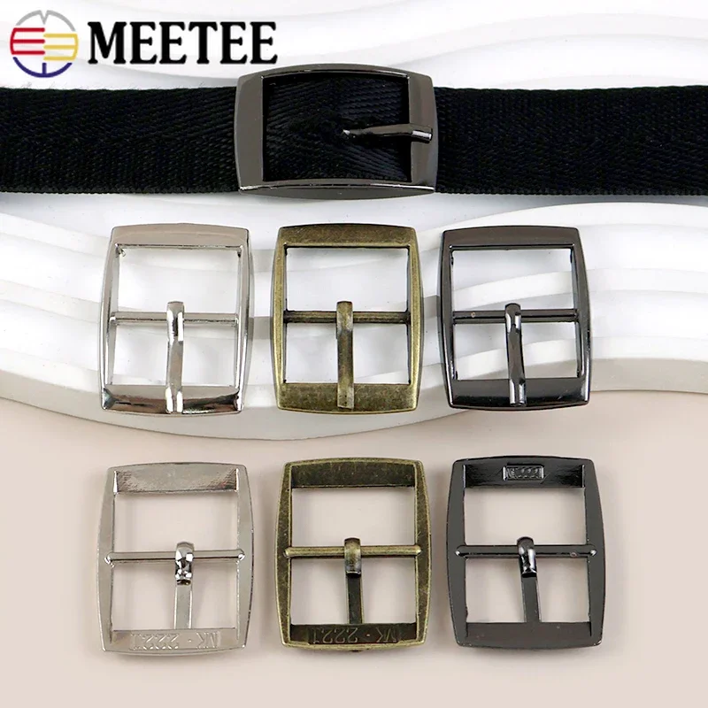 Hebilla de Metal de 20mm para cinturón, cierre ajustable, correa para bolso, hebillas de Pin, correas, gancho para Collar de perro, accesorios artesanales de cuero, 5-30 piezas