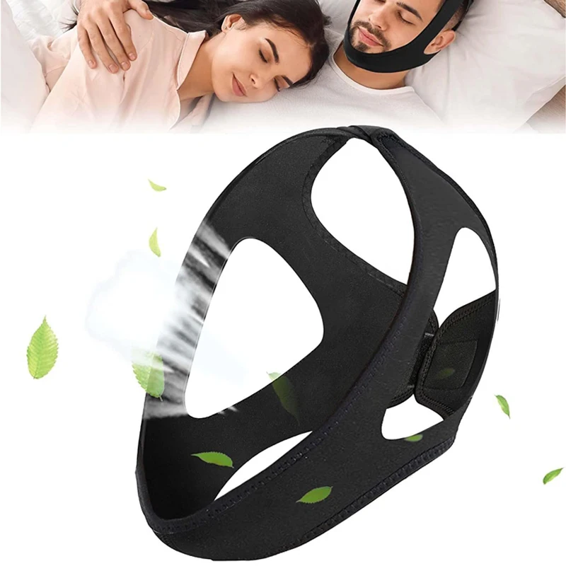 1pc Anti-snoring Chin Strap Effective Chin Strap Users Adjustable Chin Strap Suitable For Snoring Anti-snoring Device