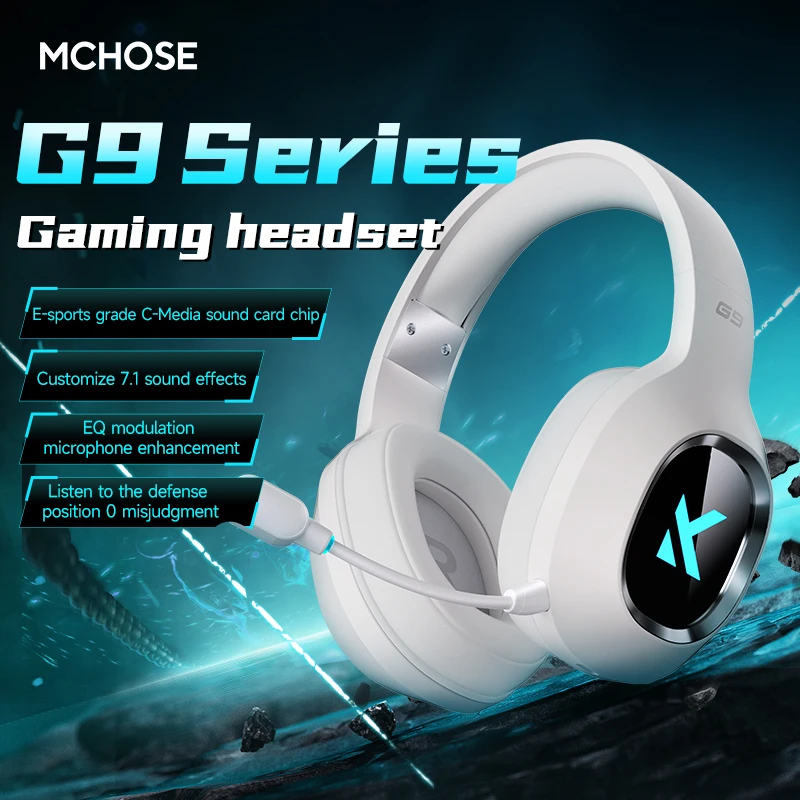 

MCHOSE G9 Three-Model Gaming Headphone Esports Earphones Hi-res Music Active Noise Reduction Headsets PC