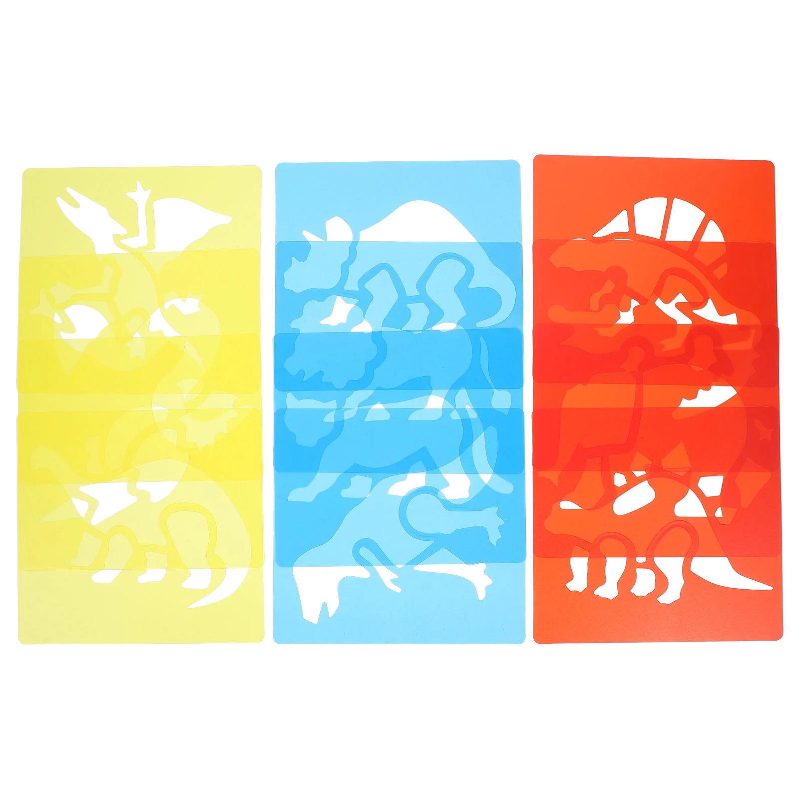 12 Pcs Drawing Template Stencils Spray Paint Hollow Out for Painting Pp Crafts Kids Student Small