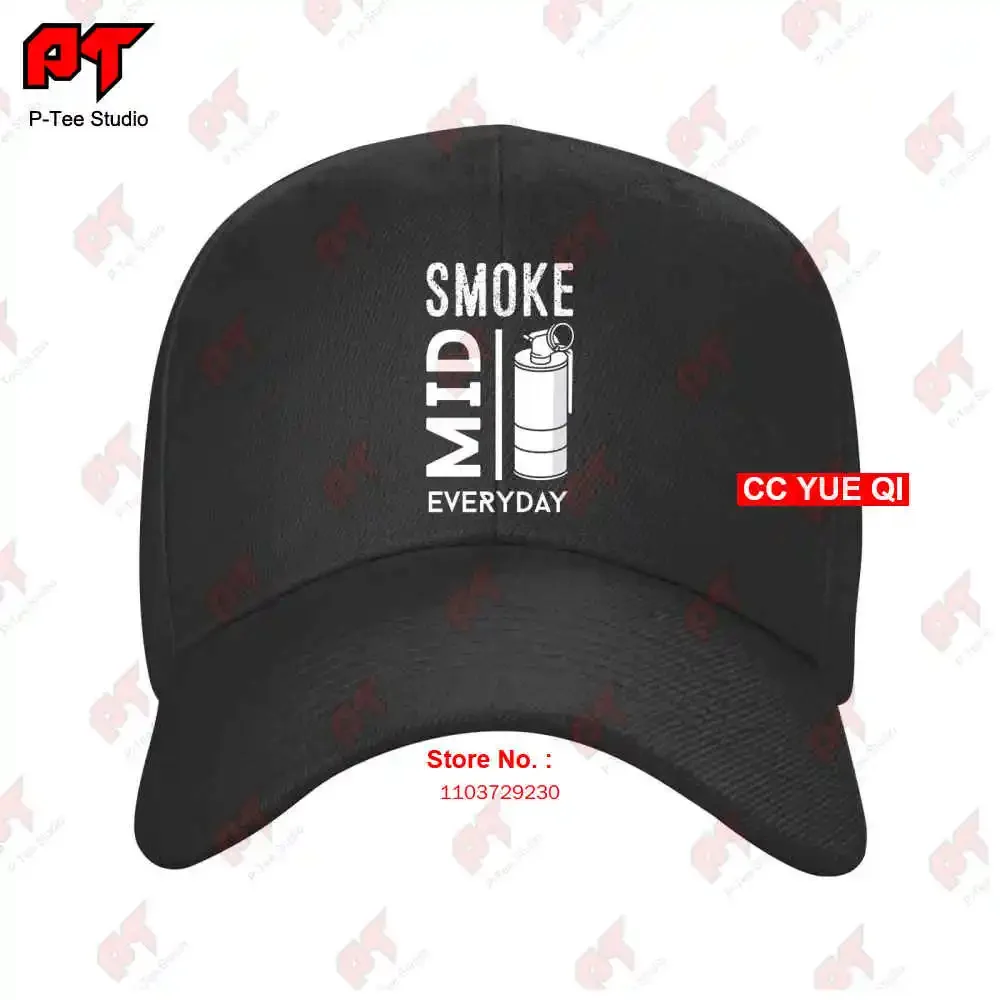 Cs Go Gaming Smoke Mid Everyday Counter Strike Czapki z daszkiem Truck Cap OG9O