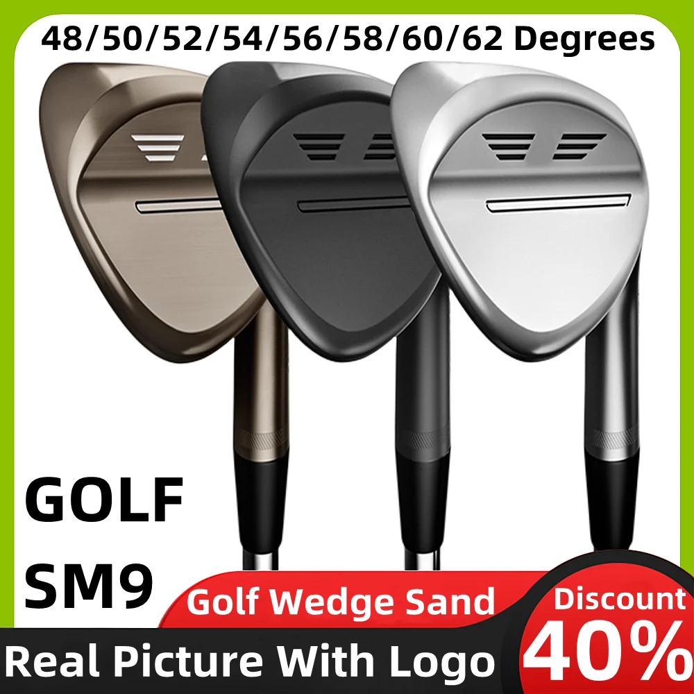 Mazza da Golf Sm9 Wedge Aldult Sm9 Golf Wedge 48/50/52/54/56/58/60/62 gradi Steel Shaft Bottom Grind Super Spin Tournament approvato