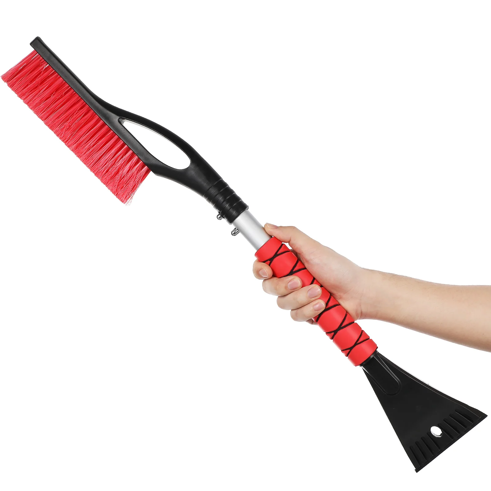 

Portable Car Snow Shovel Lightweight Removal Tool Rosy Ice Scraper Windshield Multifunctional Aluminum Efficient Cleaning Truck