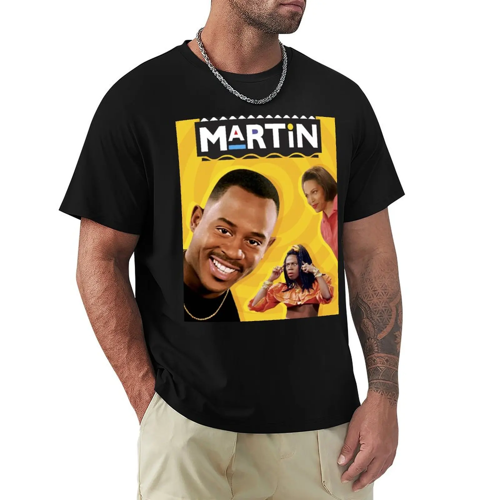 

Martin 90s TV Show and Series T-Shirt quick-drying Luxury man mens designer t shirt
