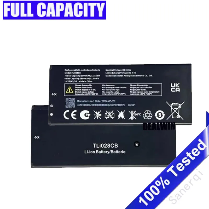 3000mAh New battery For TCL Alcatel TLi028CB Battery Phone Battery