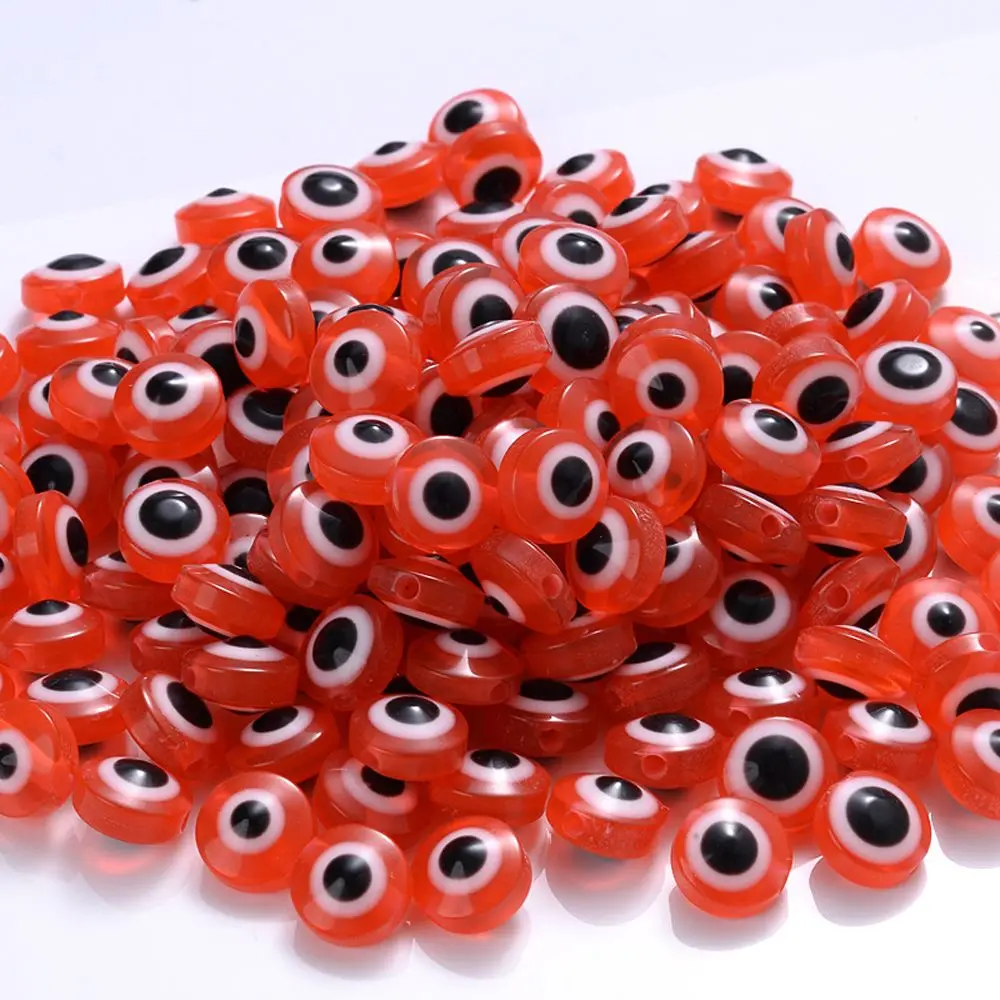 Student Bracelet Making Kit for Necklace Earrings Oval Shape Spacer Beads DIY Crafts Jewelry Making Accessories Demon Eye Beads