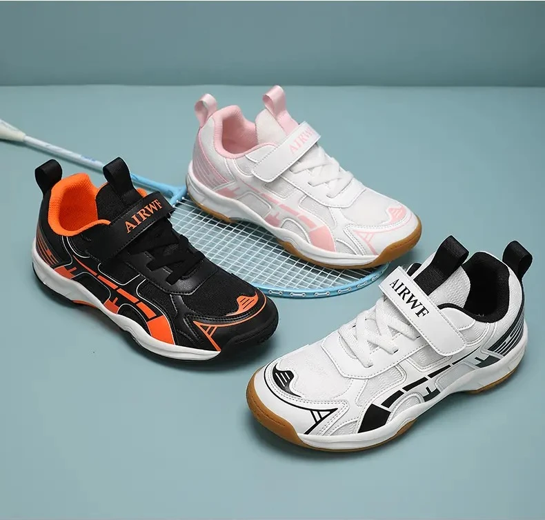 

Обувь для бадминтона с сетчатой поверхностью для подростков, противоскользящая и износостойкая профессиональная обувь для тренировок по настольному теннису, детская обувь