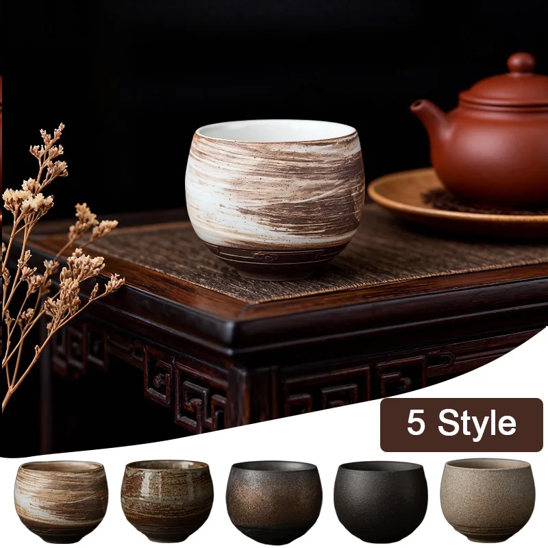 

Ceramics Handcrafted Kung Fu Tea Cup Japanese Style Teacup Perfect Gift for Tea Enthusiasts Elegant and Exquisite Tea Cup Set