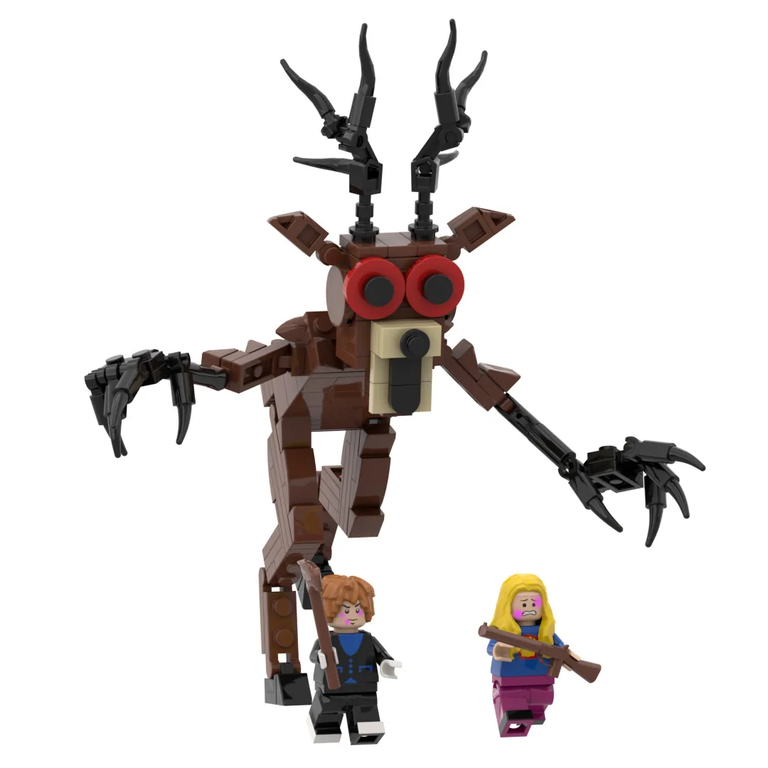 مجموعة مكعبات بناء غزال الغابة الجديدة 99 ليلاً، 99 ليلة في كتل غزال الغابة للأولاد ألعاب عيد الميلاد هدايا عيد الميلاد