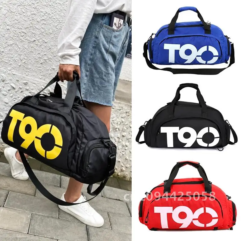 T90 Travel Duffle Gym Rucksack Damen Big Boston Gepäck Handtasche Sport Zug Fitness Schuh Mann Tasche Schulter Wochenende für Tote