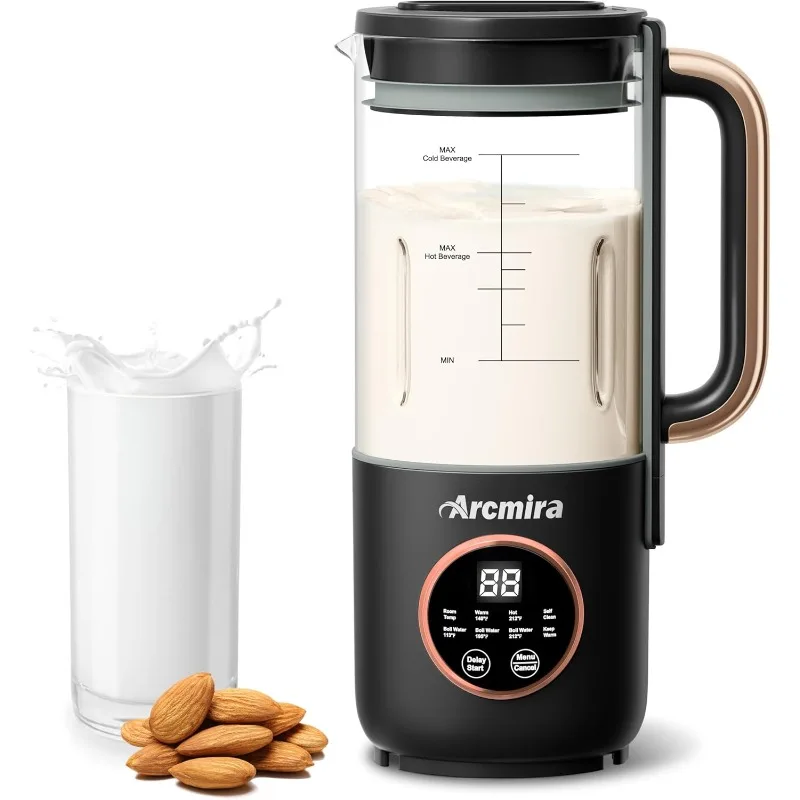 

Automatic Nut Milk Maker, 35 oz(1000ml) Homemade Almond, Soy, Oat, Plant-Based Milk and Non-Dairy Beverages