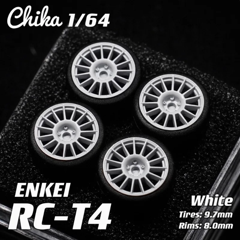 Chika 1/64 Enkei RCT4/ NT03m/Kosei K1 TS 자동차 모델 수정 된 휠 허브 8.9/9.7mm 1:64 정적 모델 자동차 수지에 적합