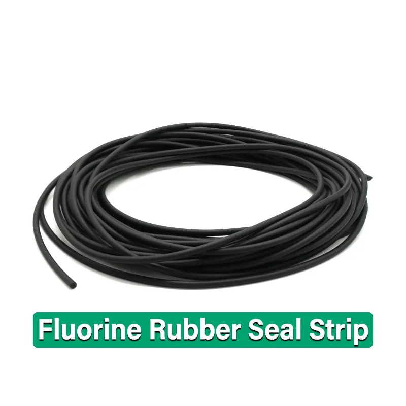 

Green Product1/5m Fluorine Rubber Strip Diameter 2,3,4,5,6,7,8,10,12,15 Mm Black Solid Not Foaming High Temperature O-Ring Bar S