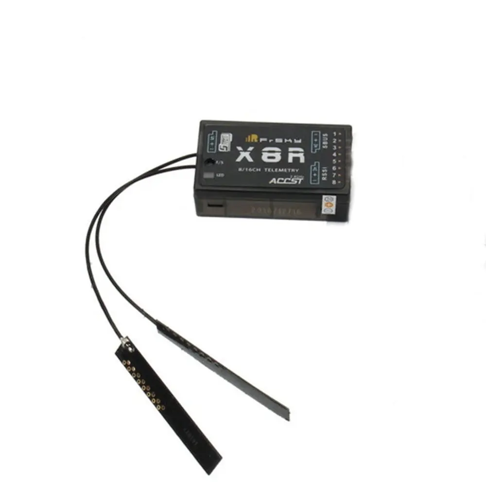 Receptor FrSky X8R de telemetría de 8/16 canales para multicóptero cuadricóptero RC Compatible con transmisor X7 X9D X12S